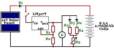 diagram circuit: Nestbox Solar Powered Wireless CCTV Camera Circuit